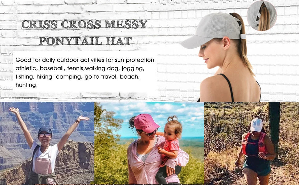 Ponytail Snapback Hat