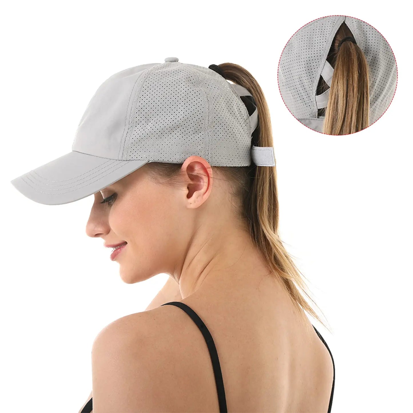 Ponytail Snapback Hat