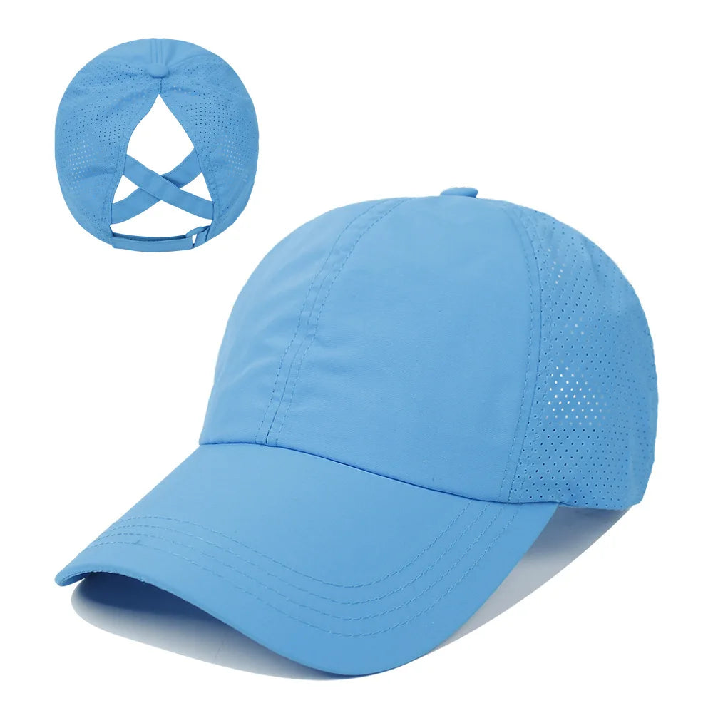 Ponytail Snapback Hat