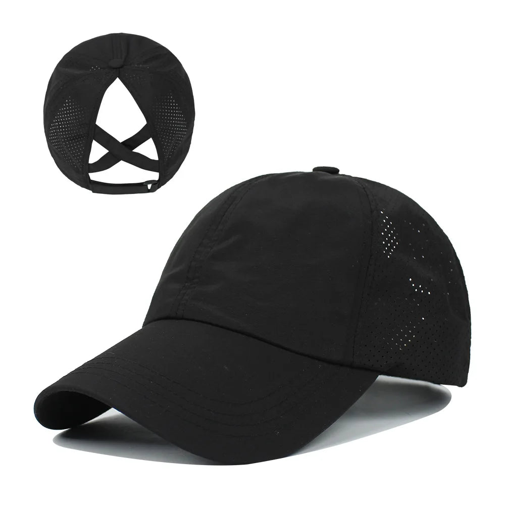 Ponytail Snapback Hat