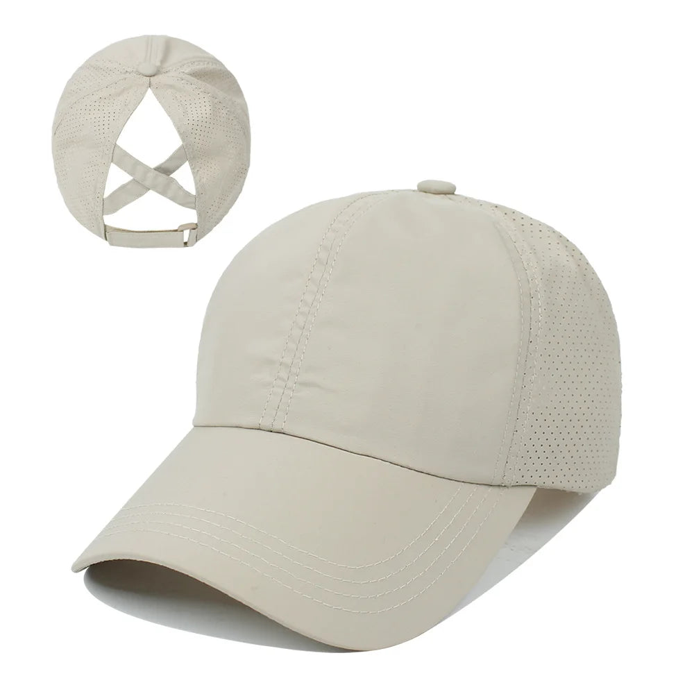 Ponytail Snapback Hat