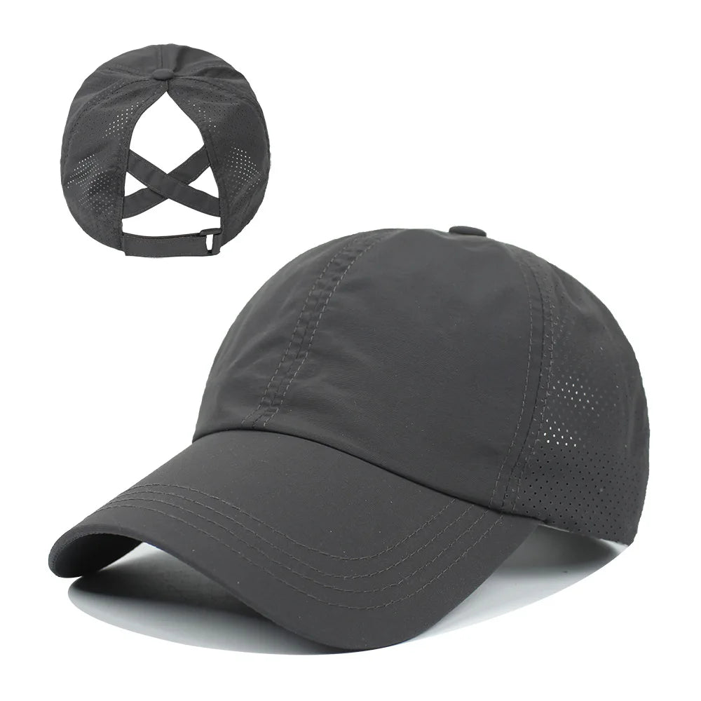 Ponytail Snapback Hat