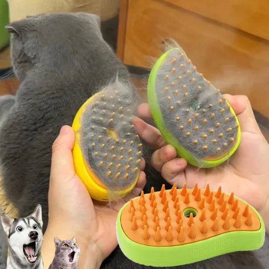 3-in-1 Steamy Cat Brush