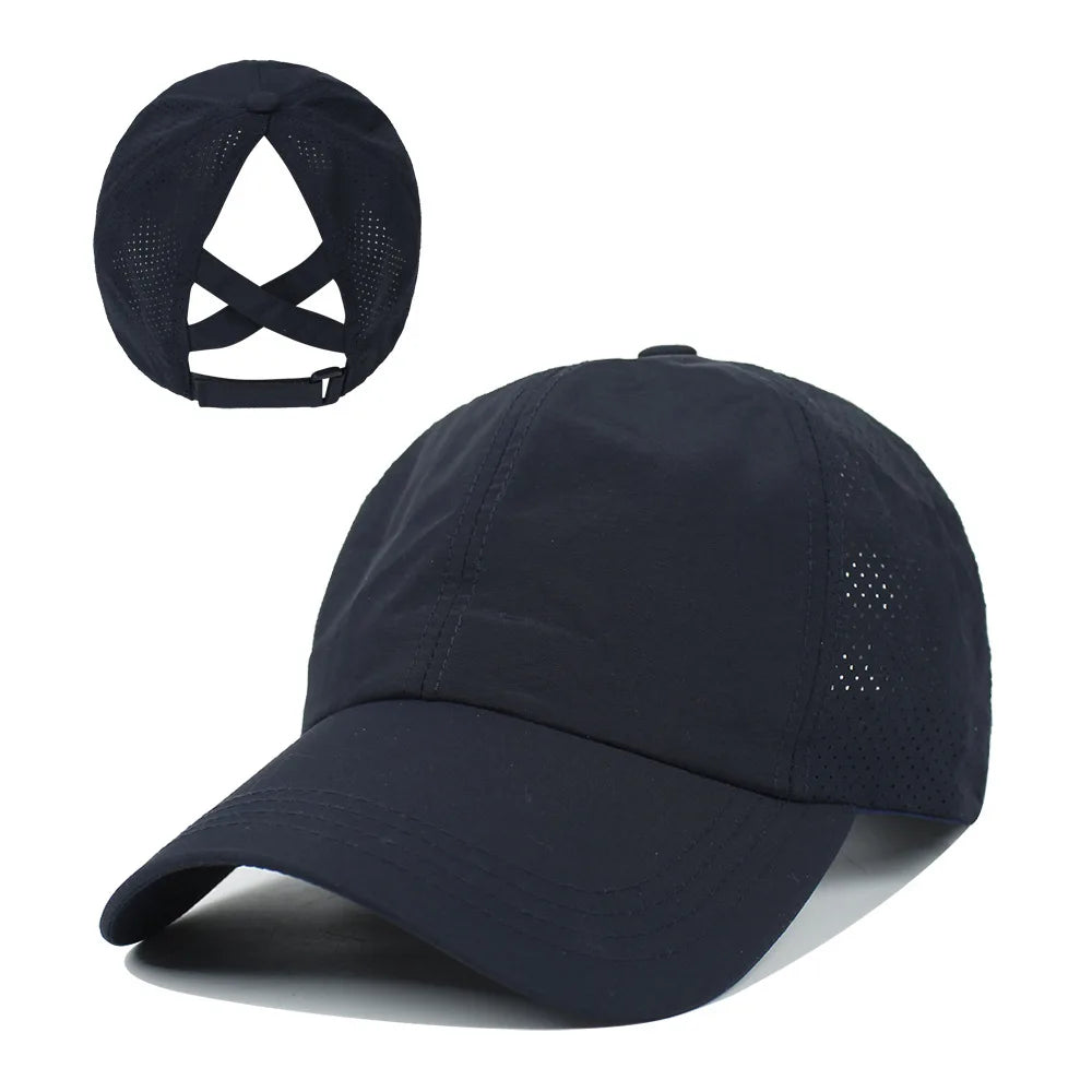 Ponytail Snapback Hat