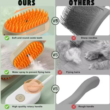 3-in-1 Steaming Pet Brush