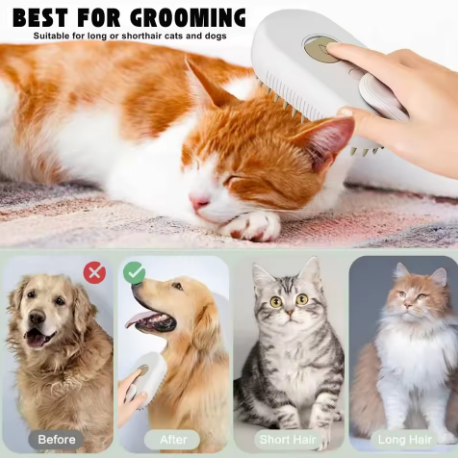 3-in-1 Steaming Pet Brush